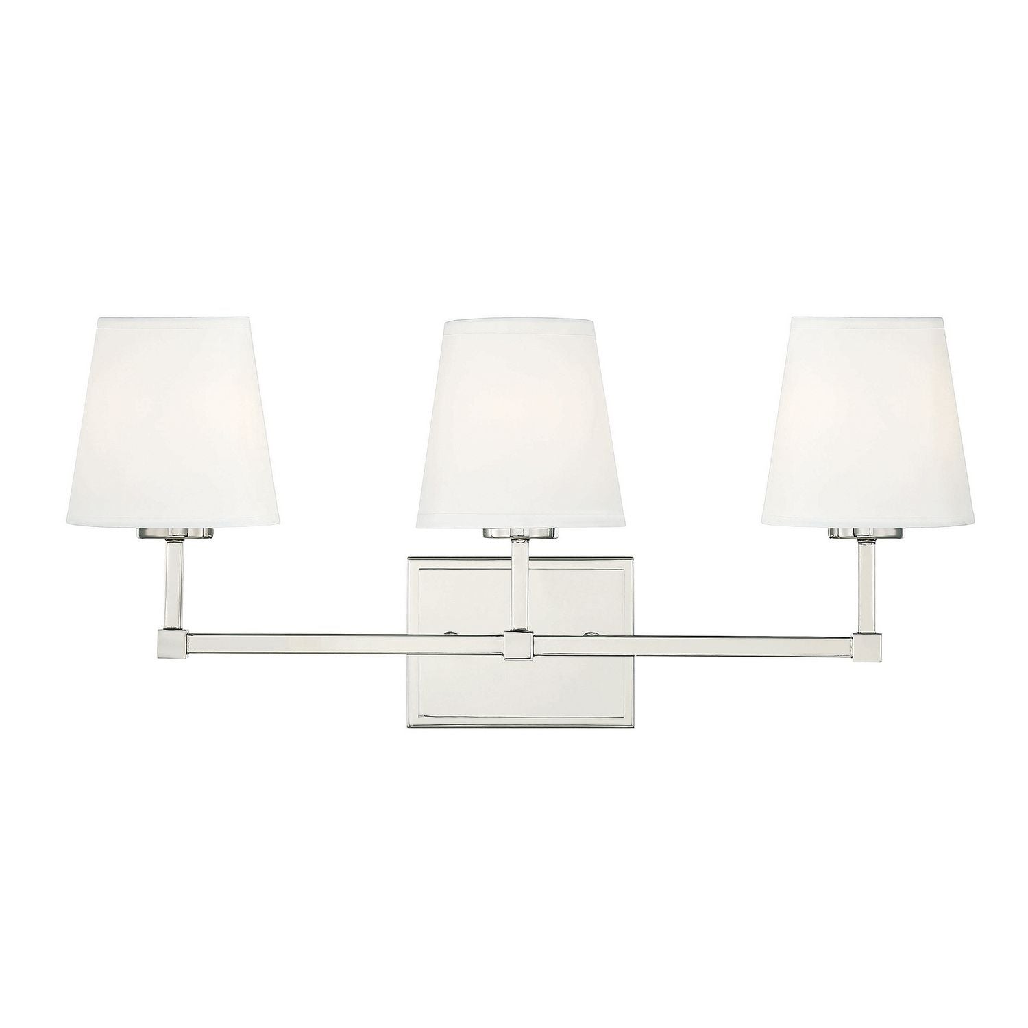 Meridian M80053PN Three Light Bathroom Vanity Light in Polished Nickel