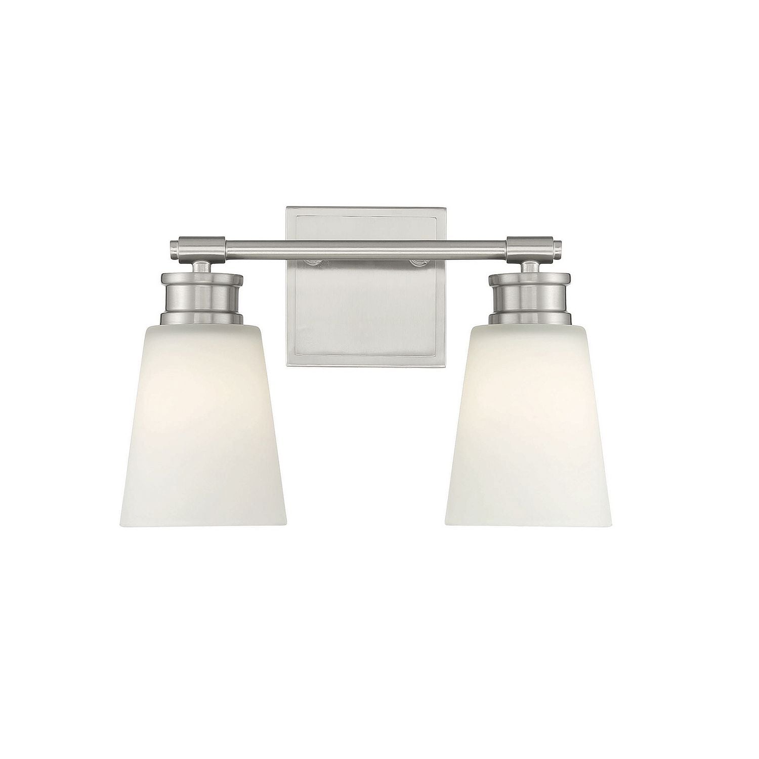 Meridian M80054BN Two Light Bathroom Vanity Light in Brushed Nickel