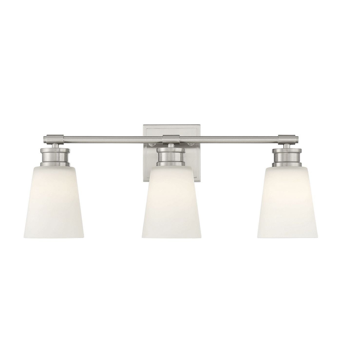 Meridian M80055BN Three Light Bathroom Vanity Light in Brushed Nickel