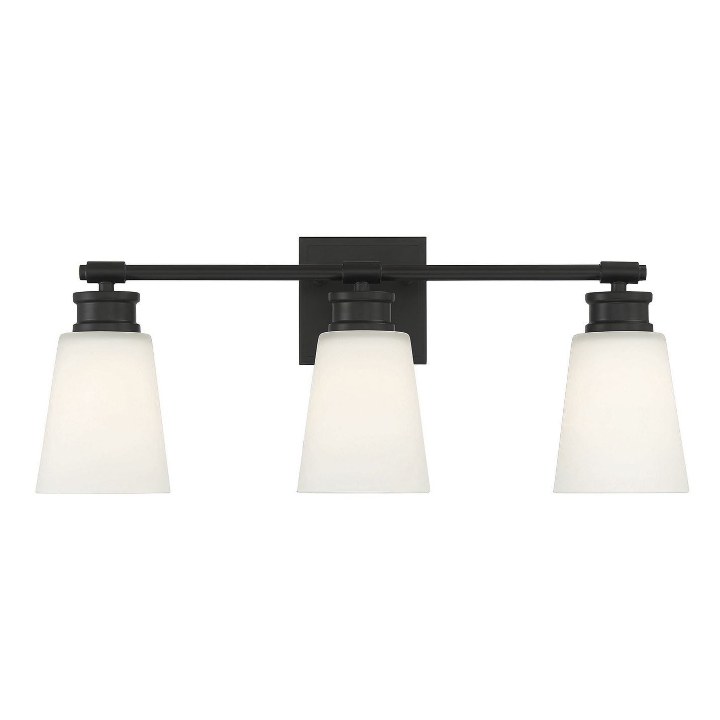Meridian M80055MBK Three Light Bathroom Vanity Light in Matte Black