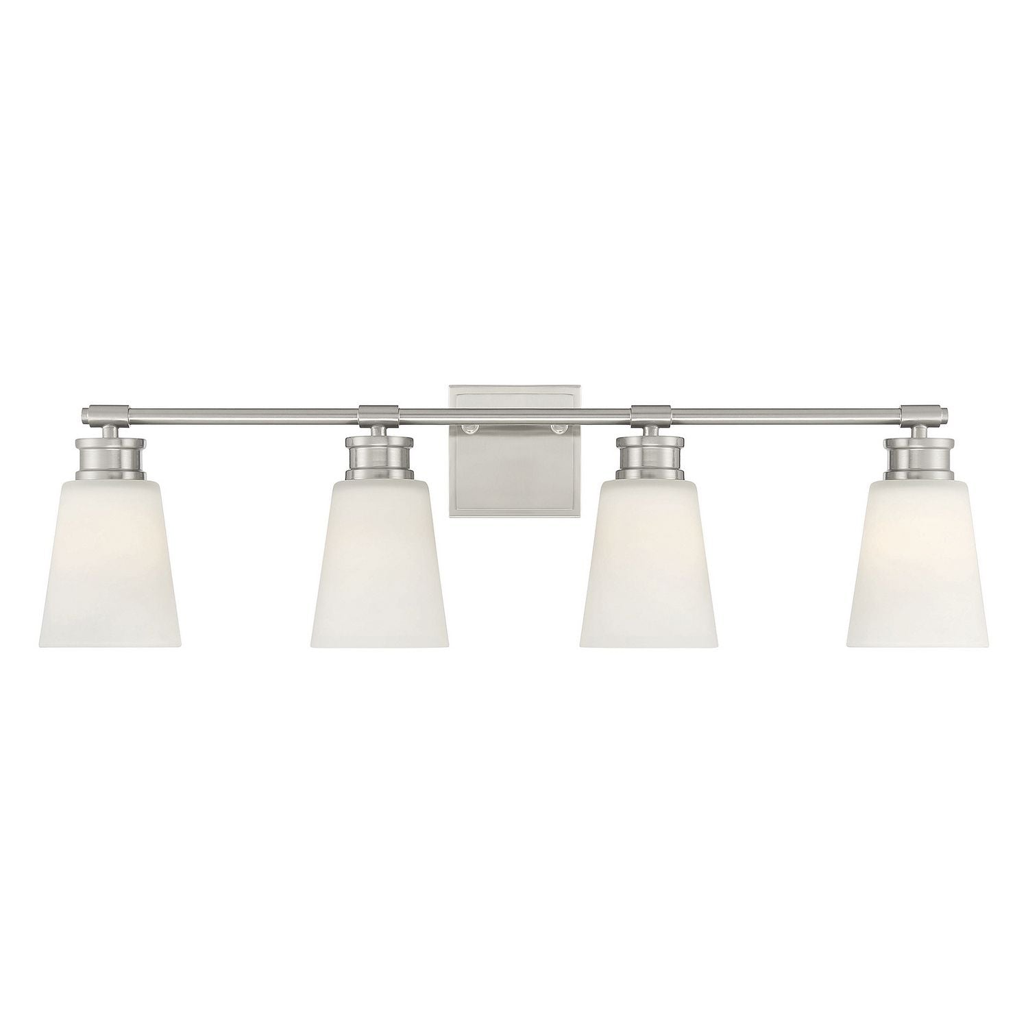 Meridian M80056BN Four Light Bathroom Vanity Light in Brushed Nickel