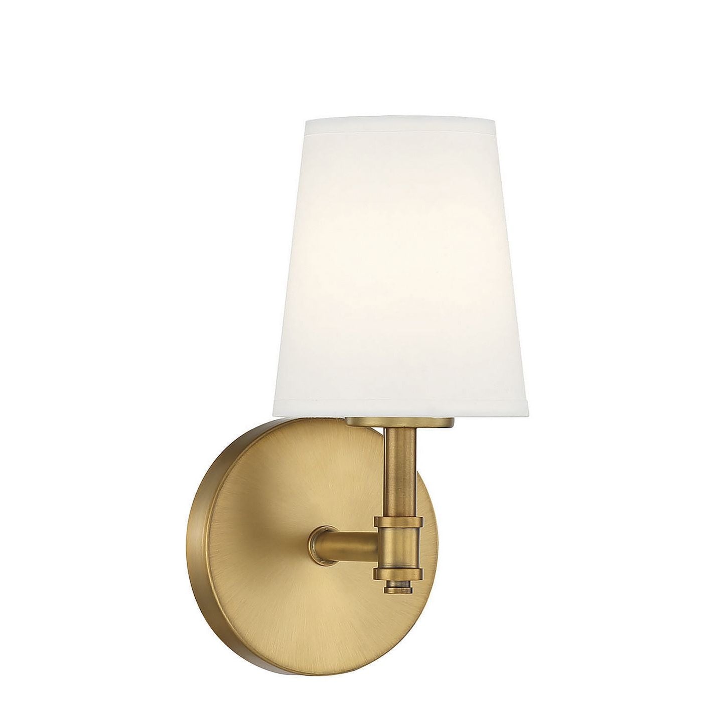 Meridian M90067NB One Light Wall Sconce in Natural Brass