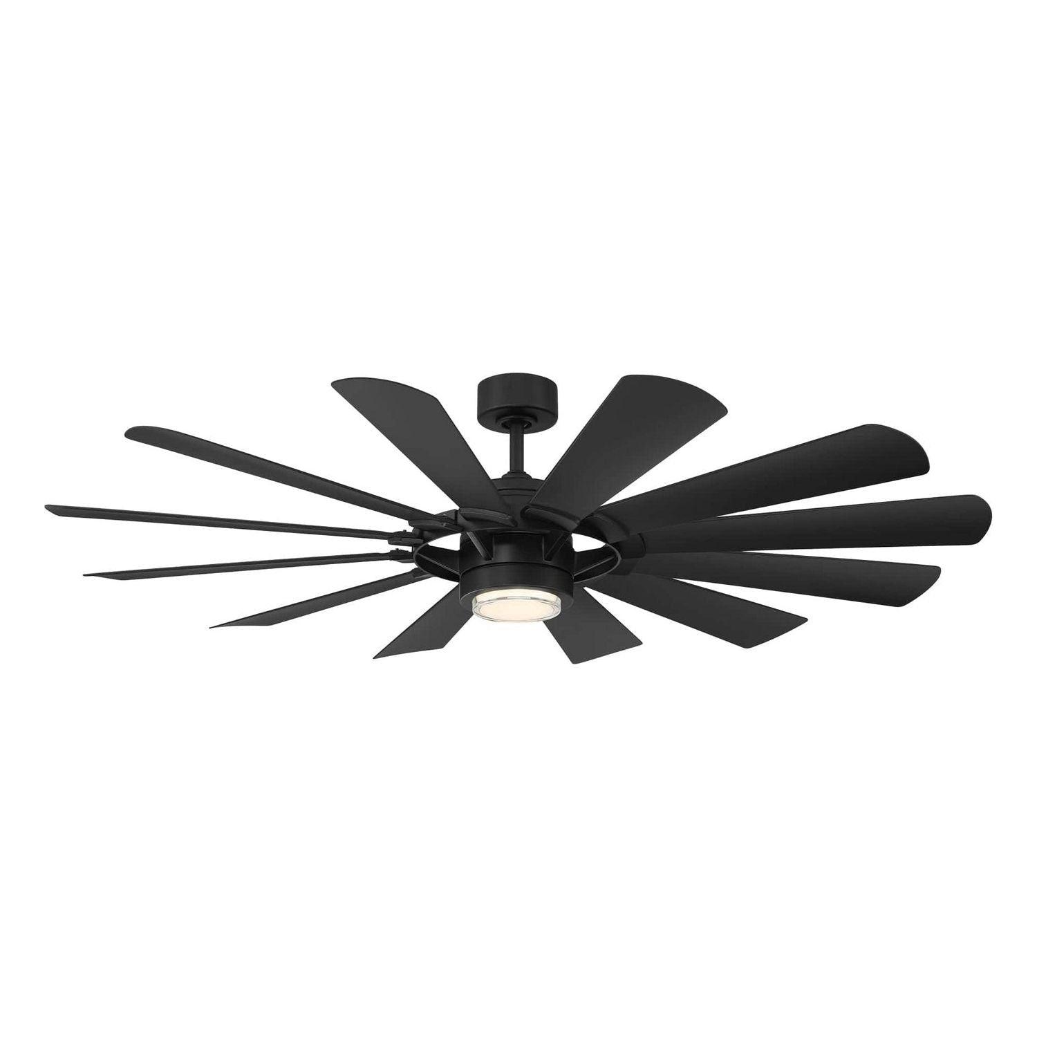 Modern Forms - Wynd Mill Ceiling Fan - FR-W2201-65L-MB - Canada Light Shop