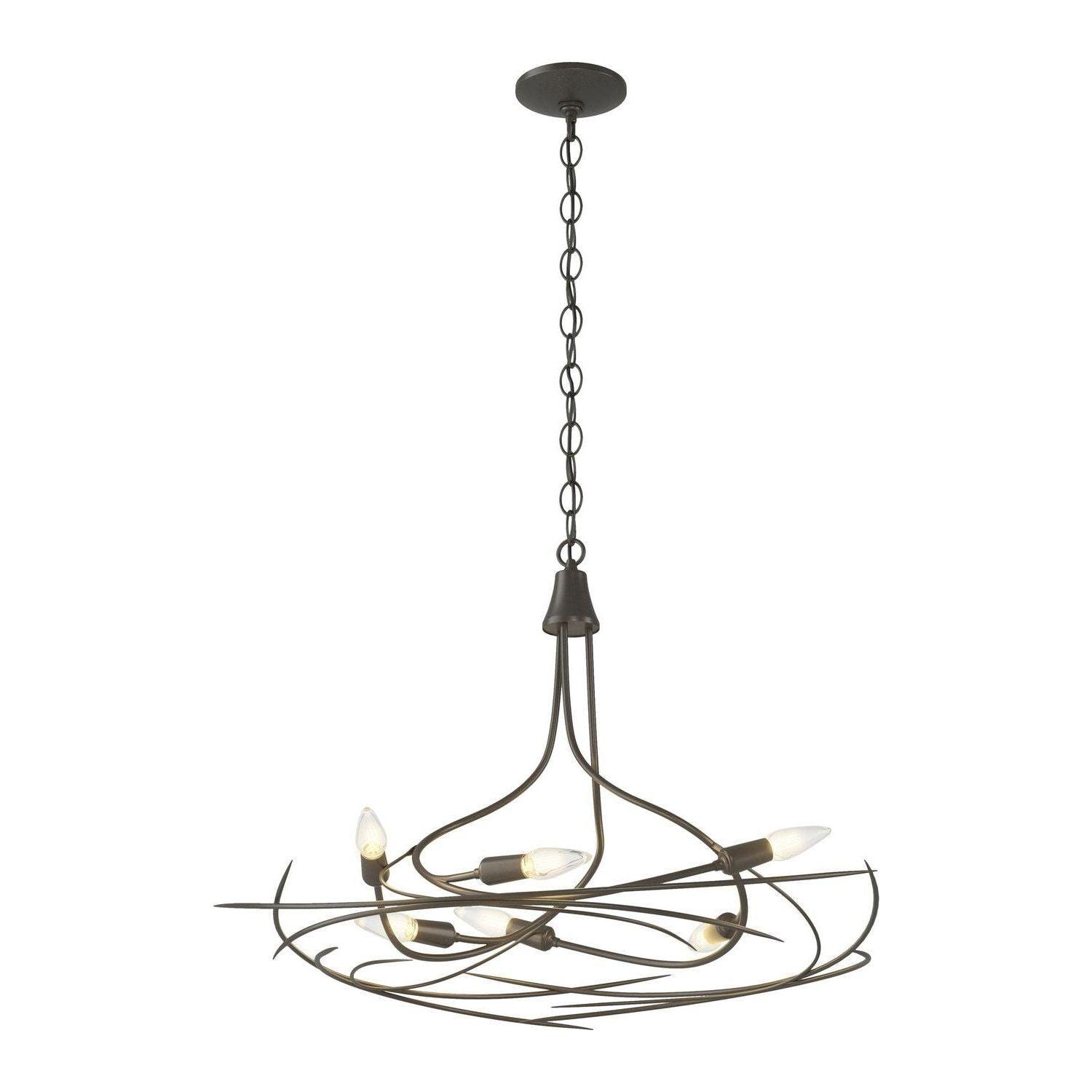Hubbardton Forge - Wisp Chandelier - 101620-SKT-07 - Canada Light Shop