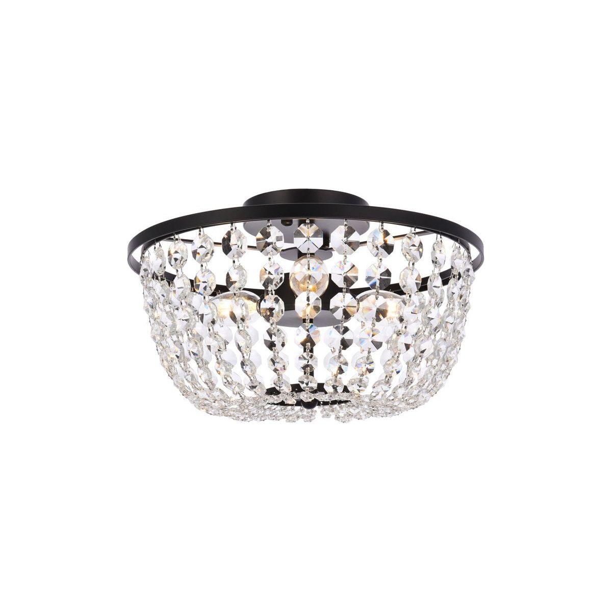 Elegant Lighting - Cora Flush Mount - 1109F13BK - Canada Light Shop