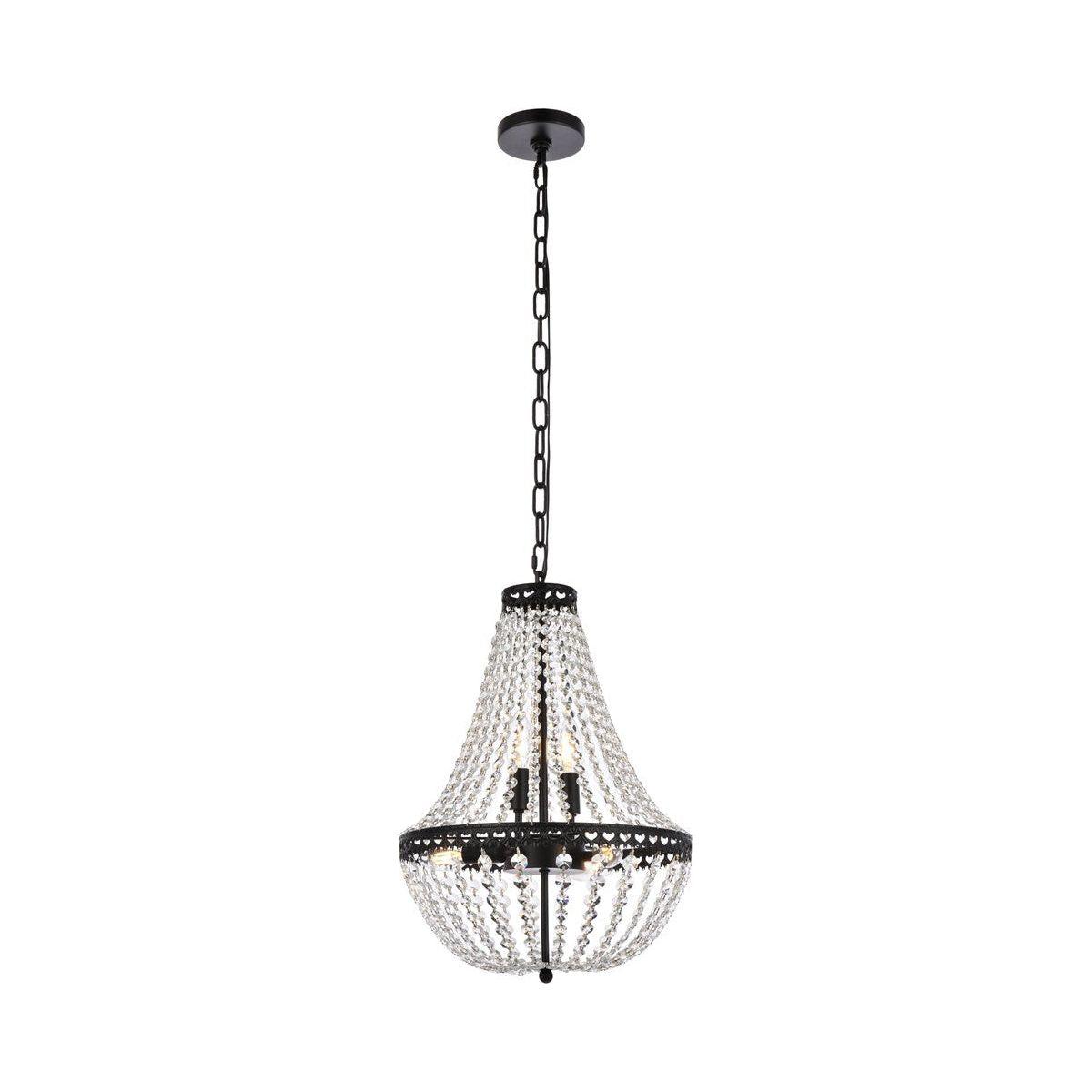 Elegant Lighting - Valeria Pendant - 1113D14BK - Canada Light Shop