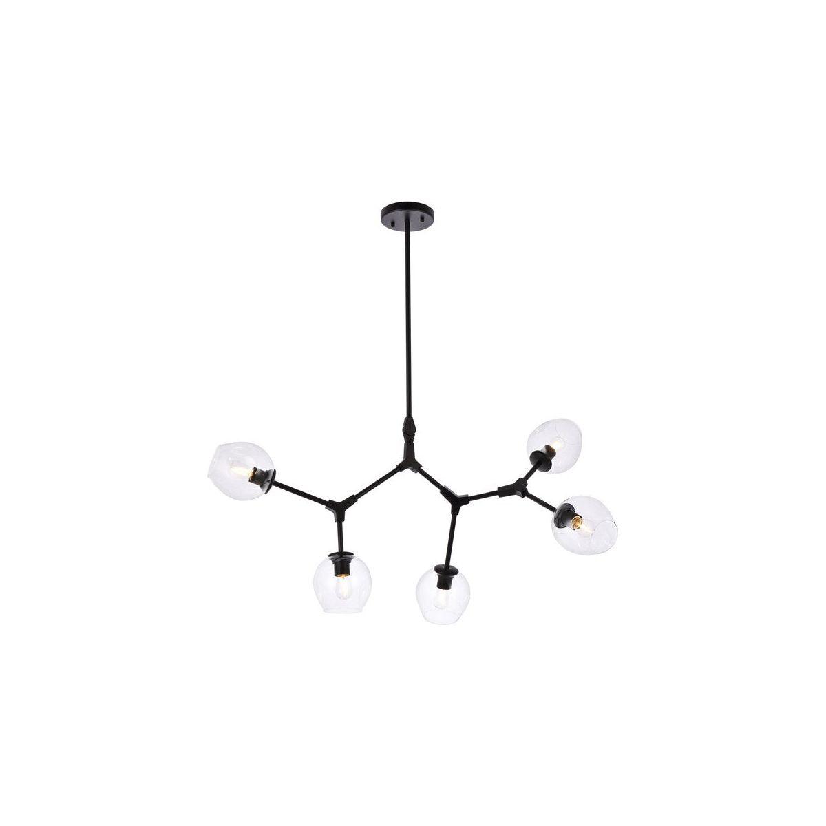 Elegant Lighting - Cavoli Chandelier - 1712D42BK - Canada Light Shop