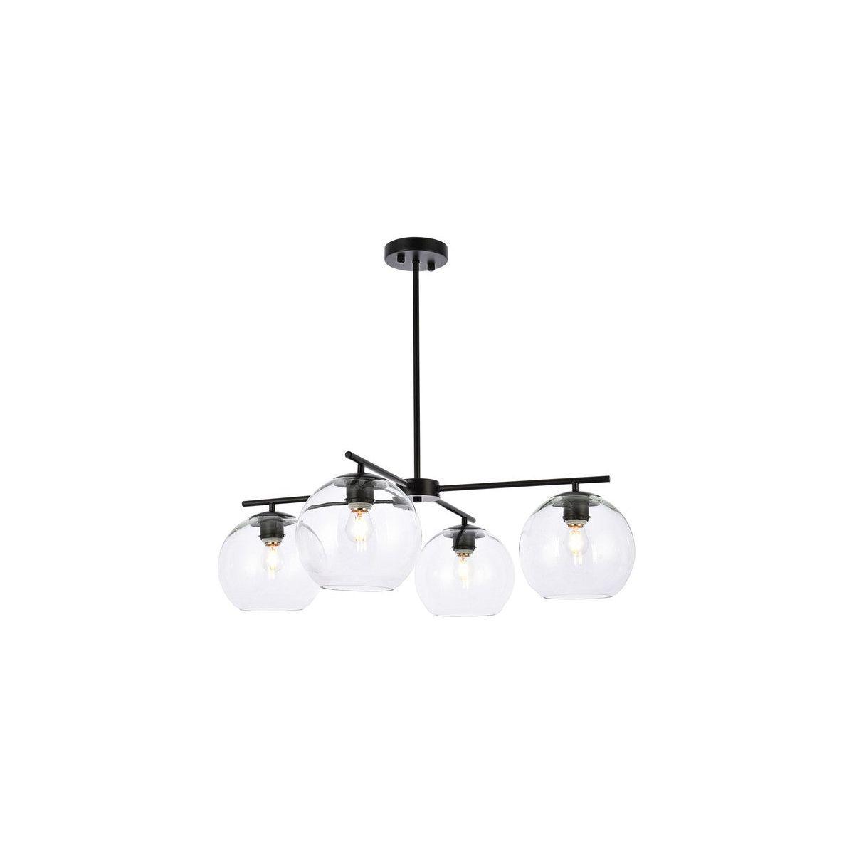 Elegant Lighting - Opus Pendant - LD2331BK - Canada Light Shop