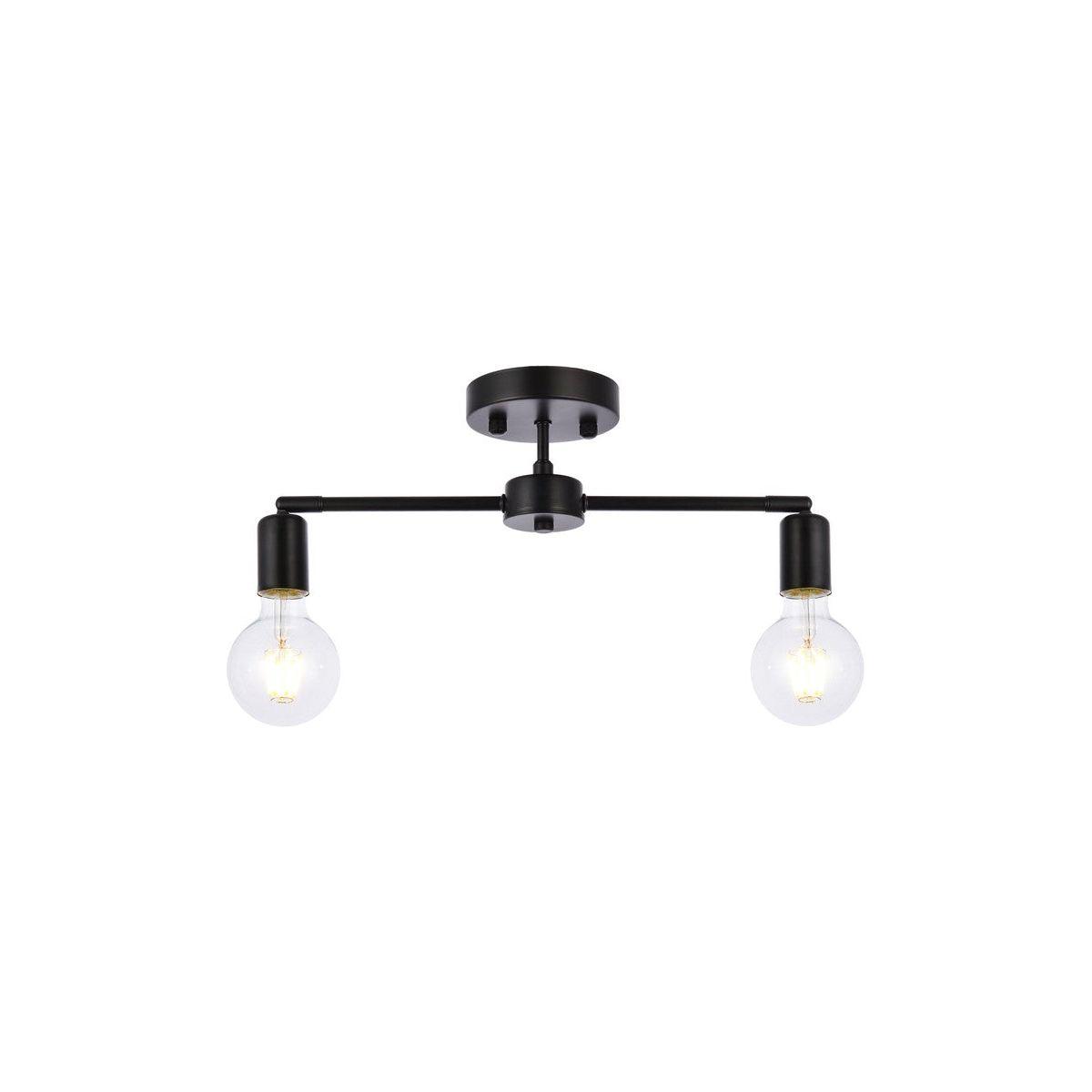 Elegant Lighting - Zane Flush Mount - LD2348BK - Canada Light Shop