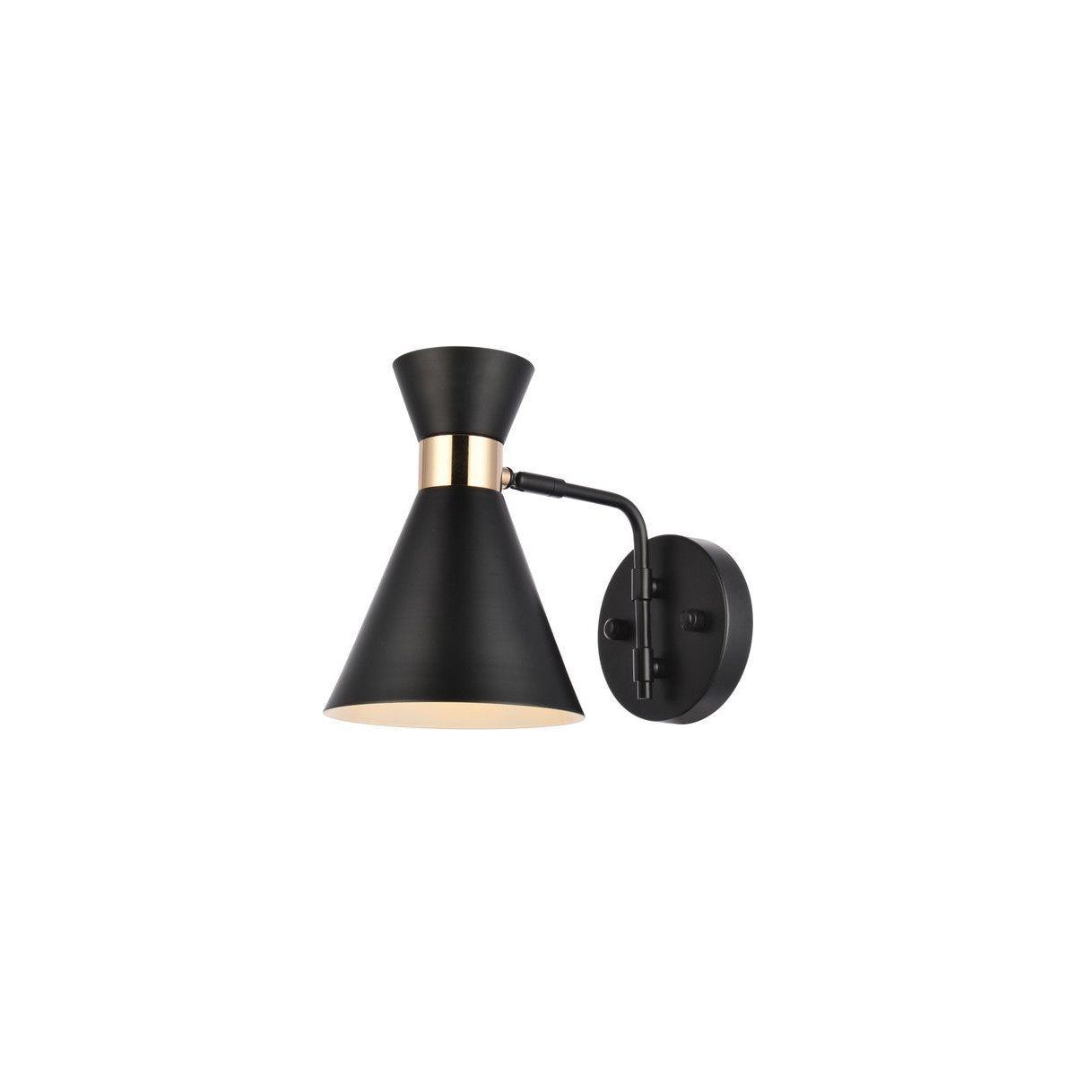 Elegant Lighting - Halycon Wall Sconce - LD2353BK - Canada Light Shop