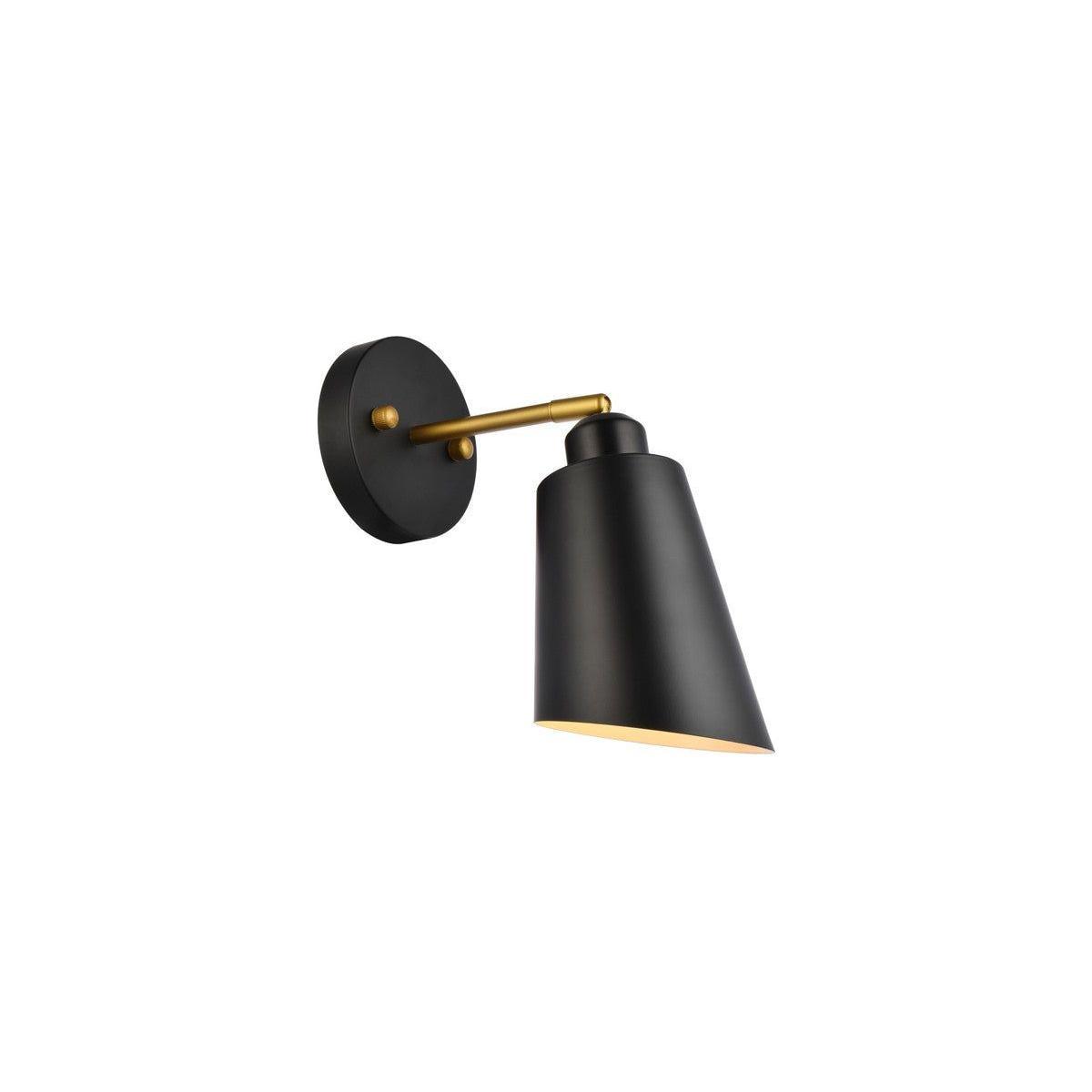 Elegant Lighting - Halycon Wall Sconce - LD2354BK - Canada Light Shop