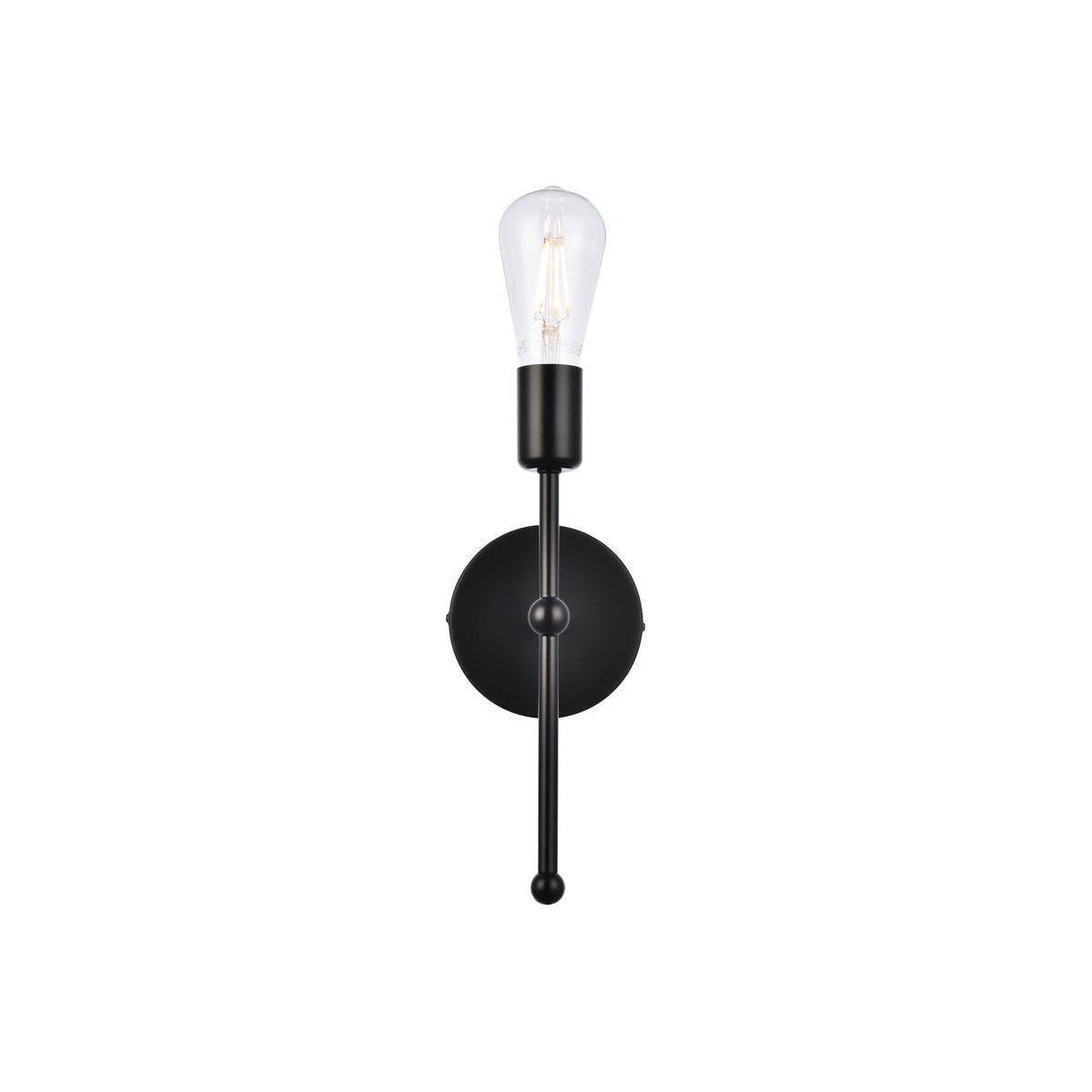 Elegant Lighting - Keely Wall Sconce - LD2356BK - Canada Light Shop