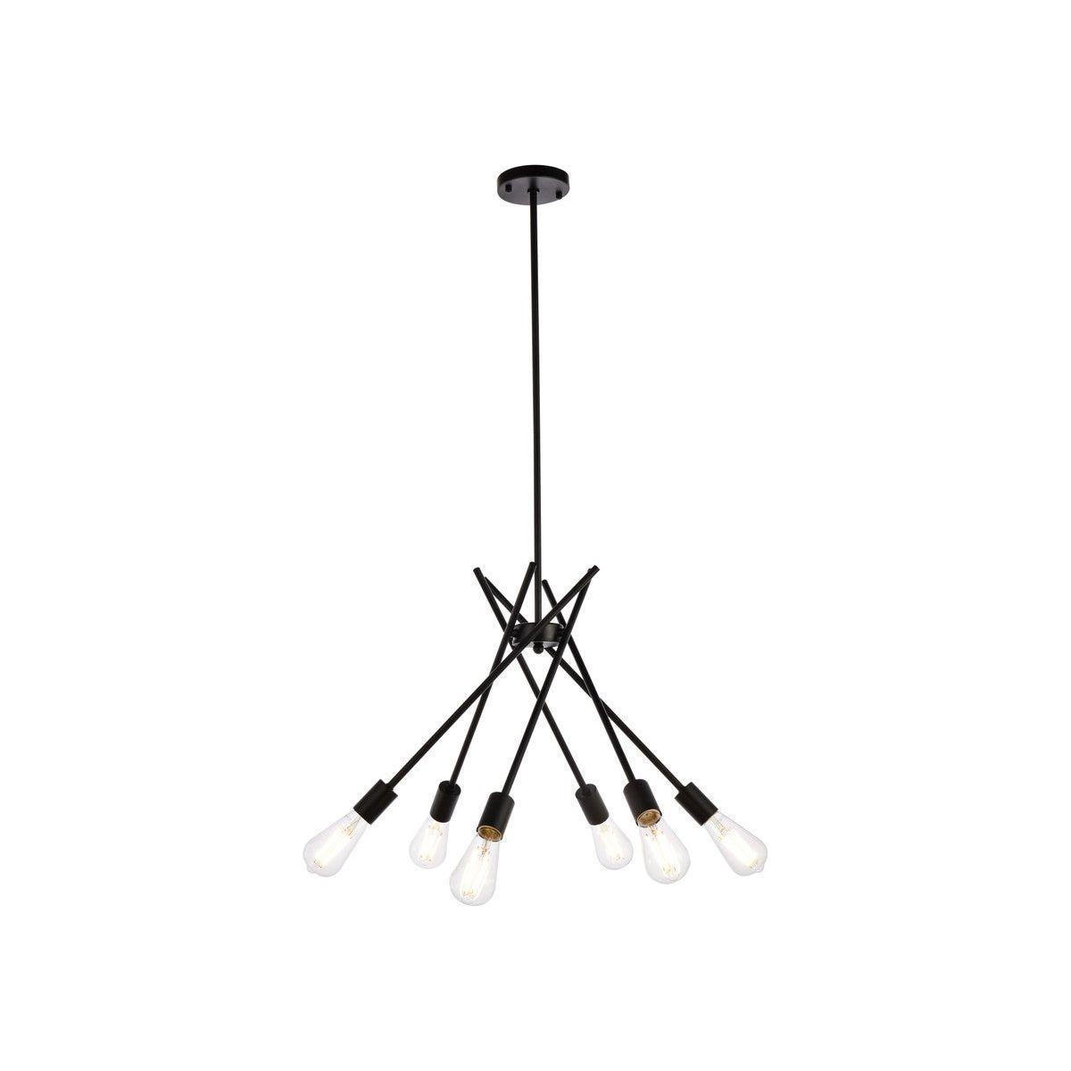 Elegant Lighting - Lucca Pendant - LD640D23BK - Canada Light Shop