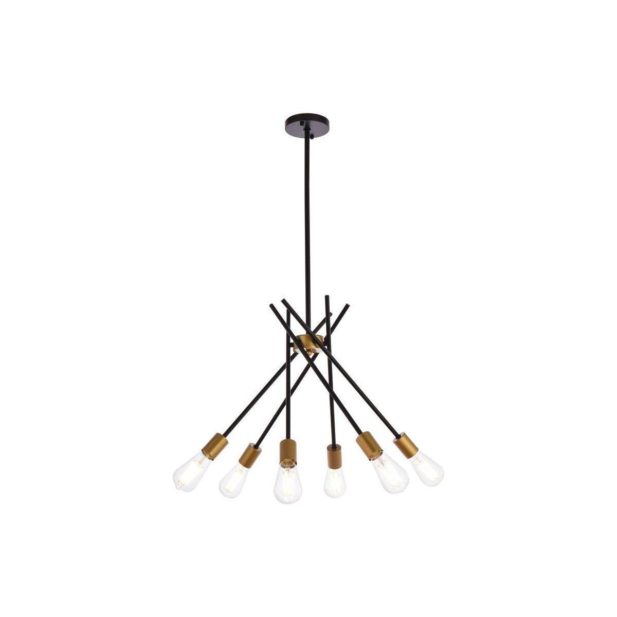 Elegant Lighting - Lucca Pendant - LD640D23BRK - Canada Light Shop