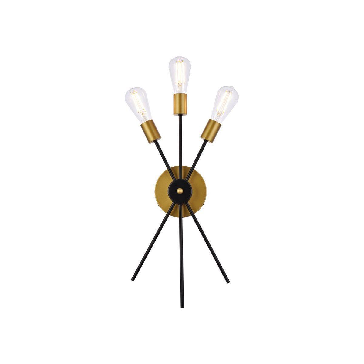 Elegant Lighting - Lucca Bath Sconce - LD640W10BRK - Canada Light Shop
