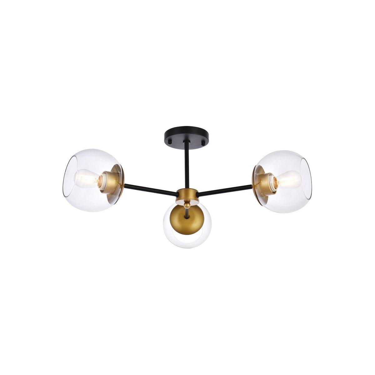 Elegant Lighting - Briggs Flush Mount - LD648F26BRK - Canada Light Shop