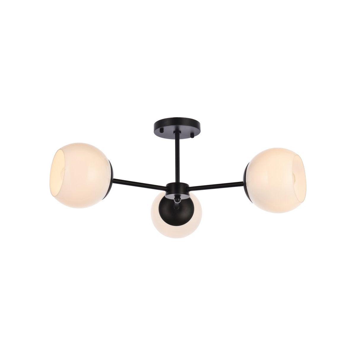 Elegant Lighting - Briggs Flush Mount - LD649F26BK - Canada Light Shop
