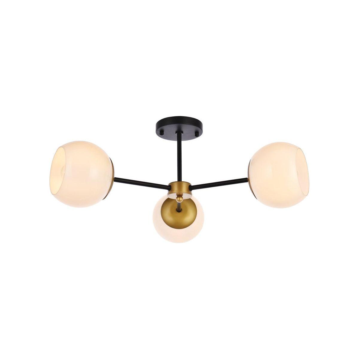Elegant Lighting - Briggs Flush Mount - LD649F26BRK - Canada Light Shop
