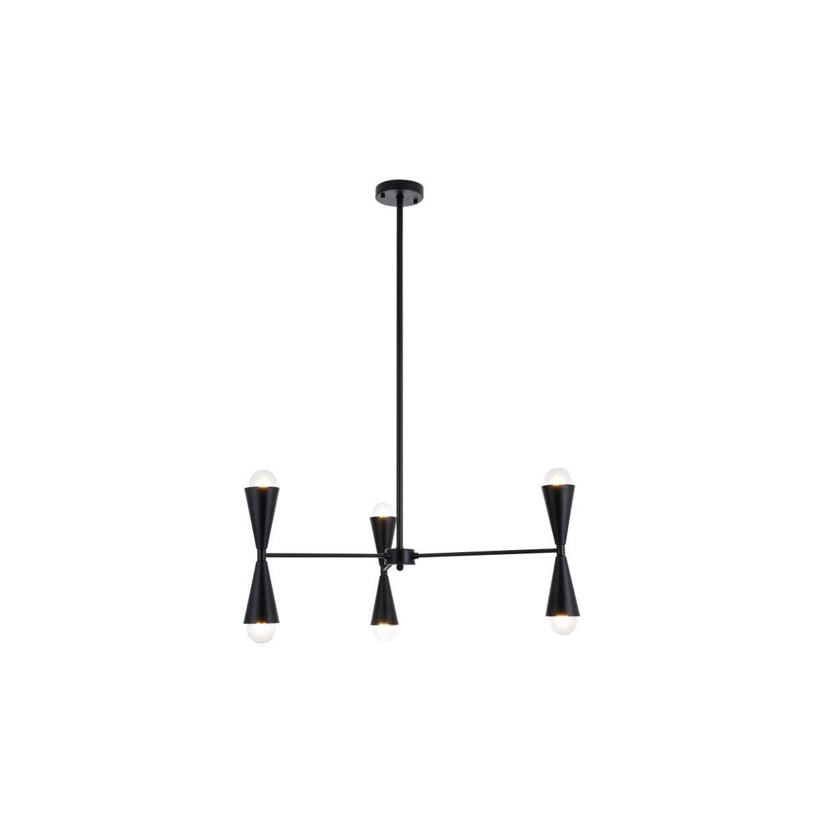 Elegant Lighting - Cade Pendant - LD650D34BK - Canada Light Shop