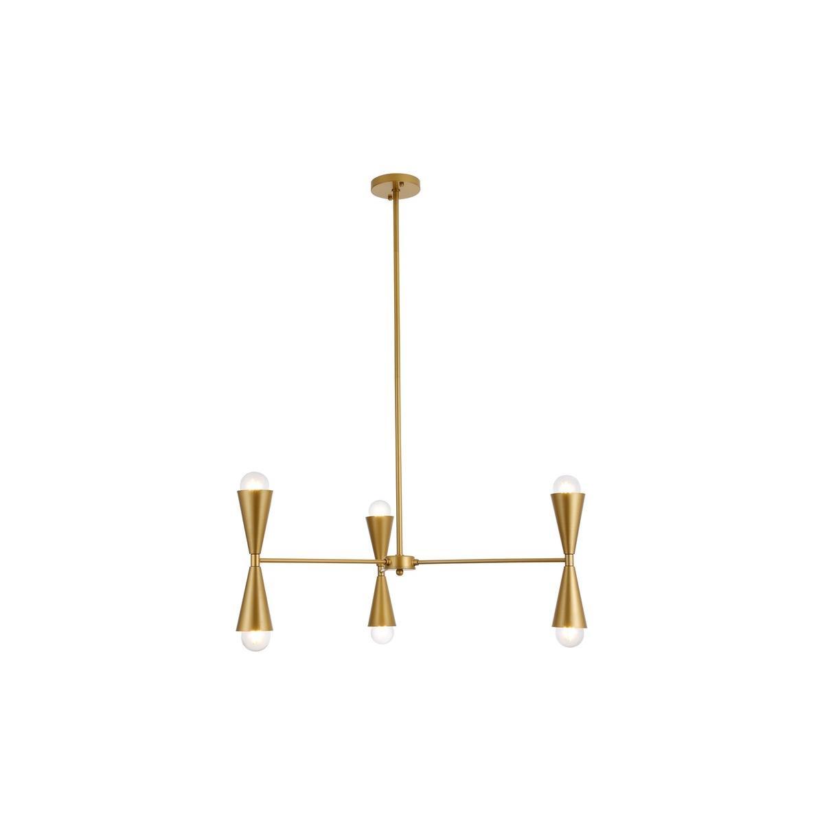 Elegant Lighting - Cade Pendant - LD650D34BR - Canada Light Shop