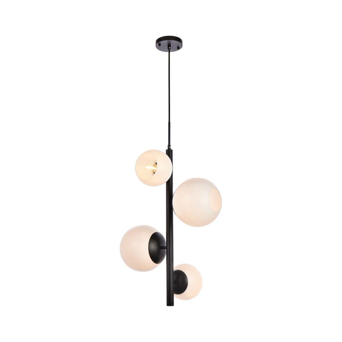 Elegant Lighting - Wells Pendant - LD655D18BK - Canada Light Shop