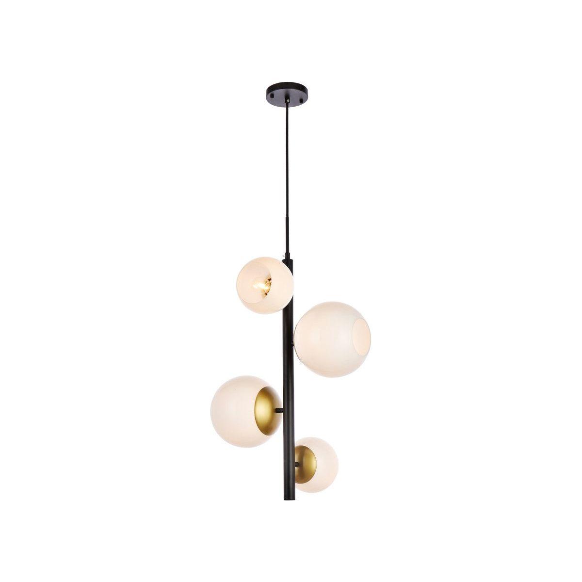 Elegant Lighting - Wells Pendant - LD655D18BRK - Canada Light Shop