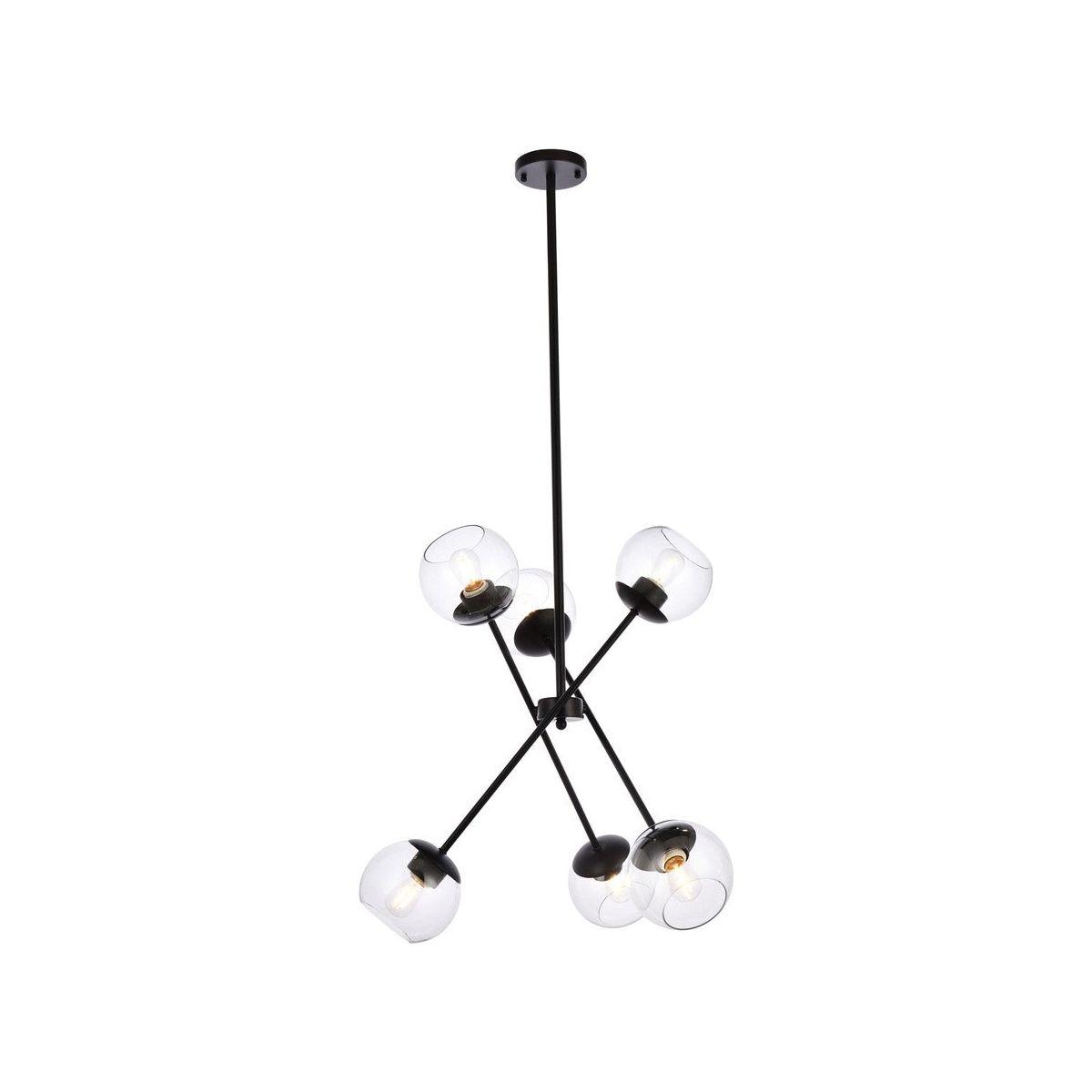 Elegant Lighting - Axl Pendant - LD656D24BK - Canada Light Shop