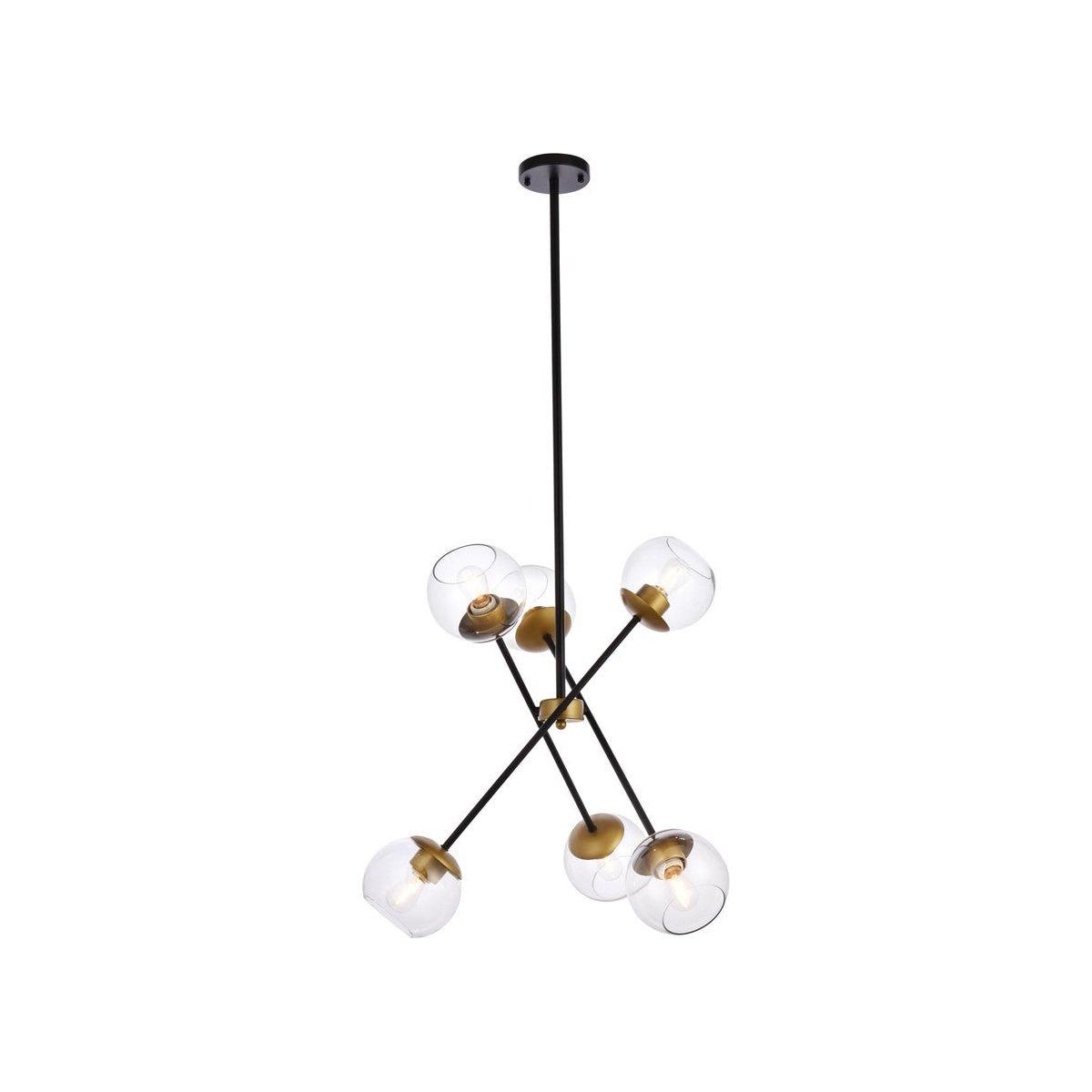 Elegant Lighting - Axl Pendant - LD656D24BRK - Canada Light Shop
