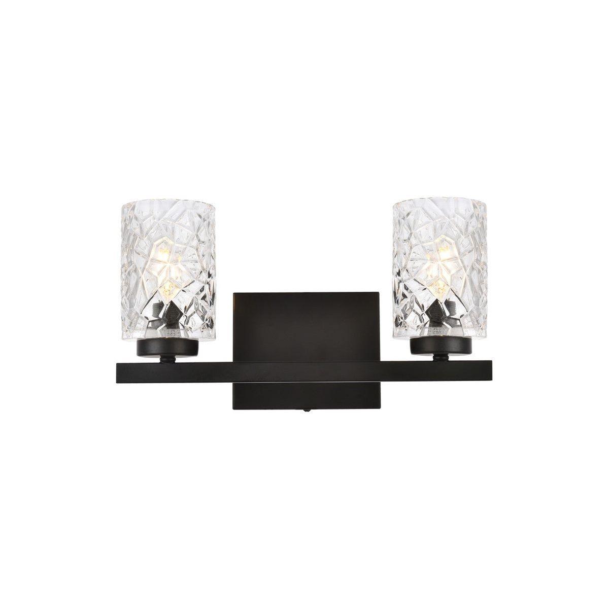 Elegant Lighting - Cassie Bath Vanity - LD7026W14BK - Canada Light Shop