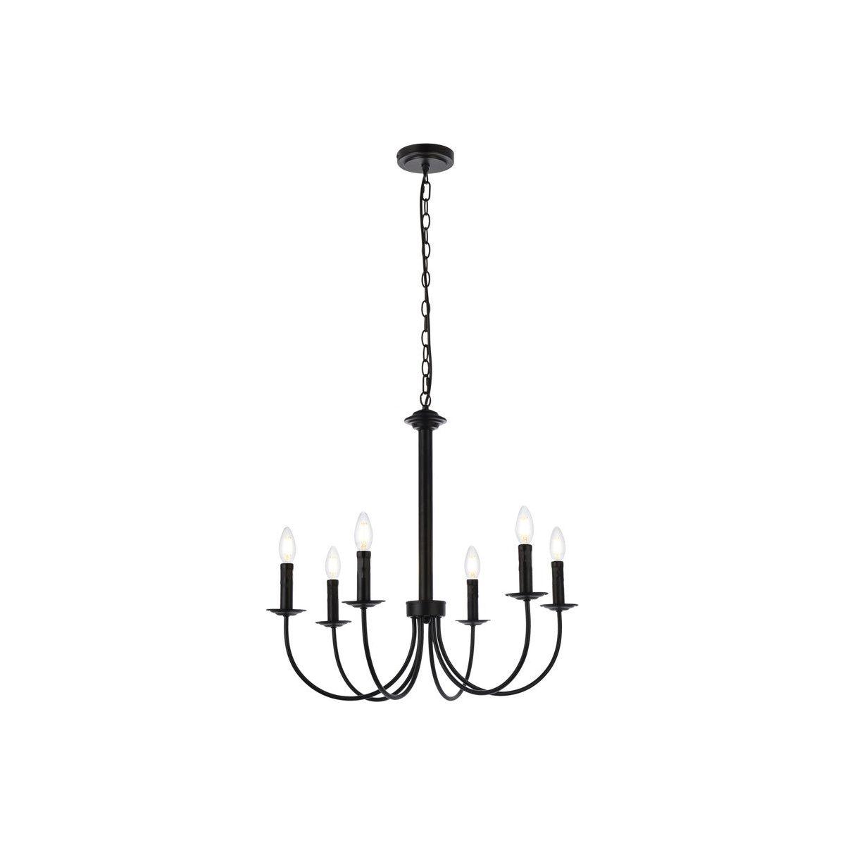 Elegant Lighting - Brielle Pendant - LD7040D26BK - Canada Light Shop