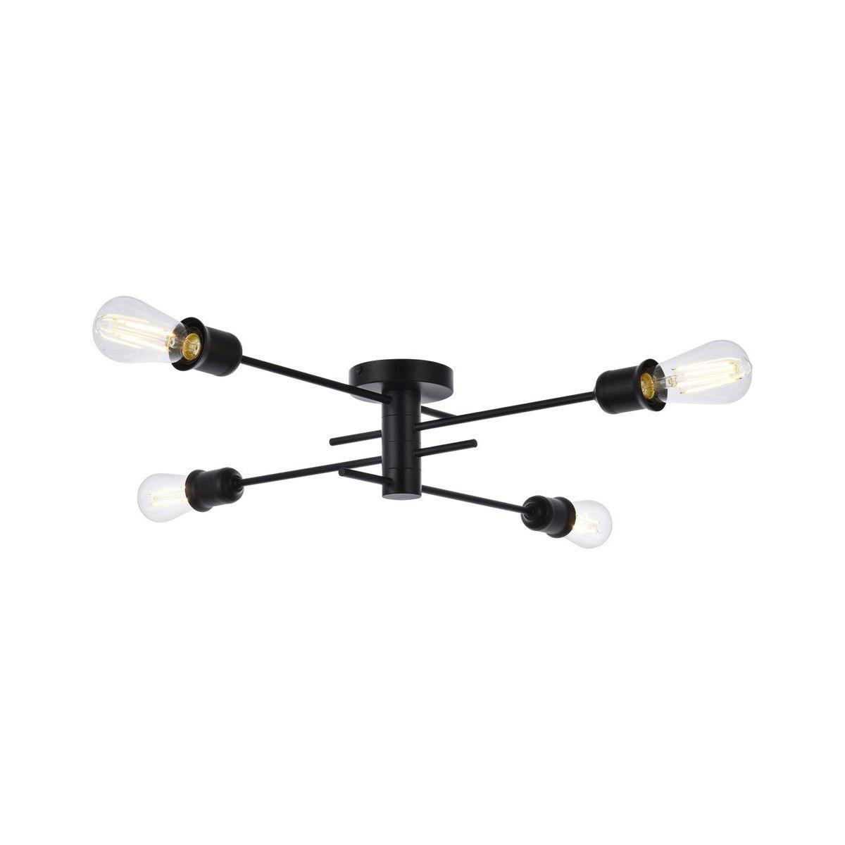 Elegant Lighting - Xavier Flush Mount - LD7050F26BK - Canada Light Shop