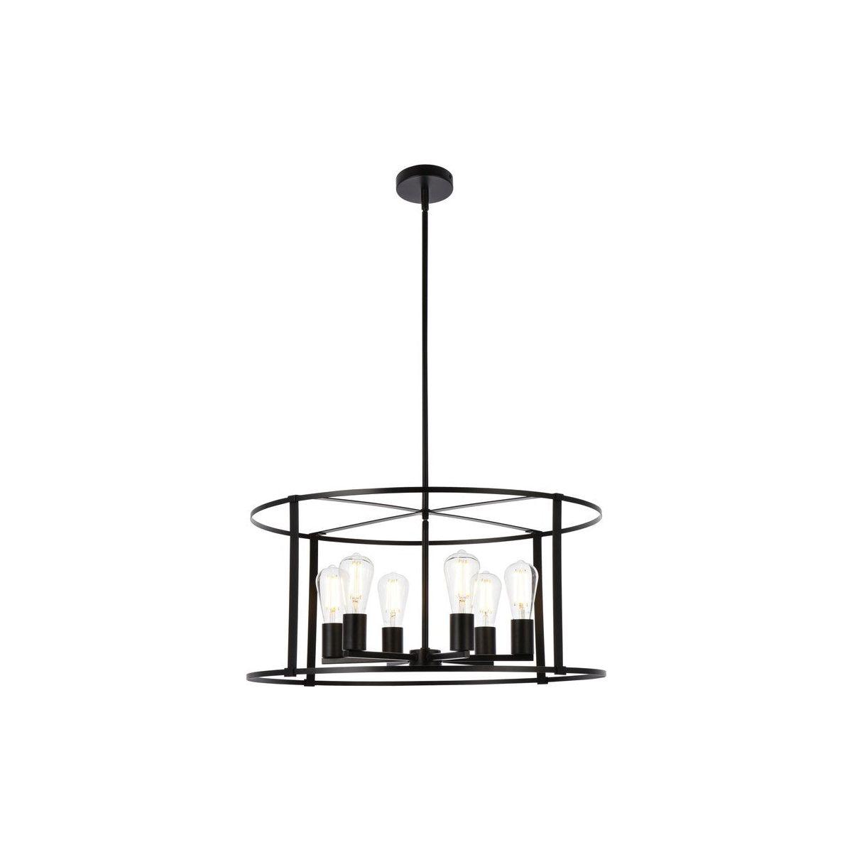 Elegant Lighting - Agnys Pendant - LD7058D26BK - Canada Light Shop