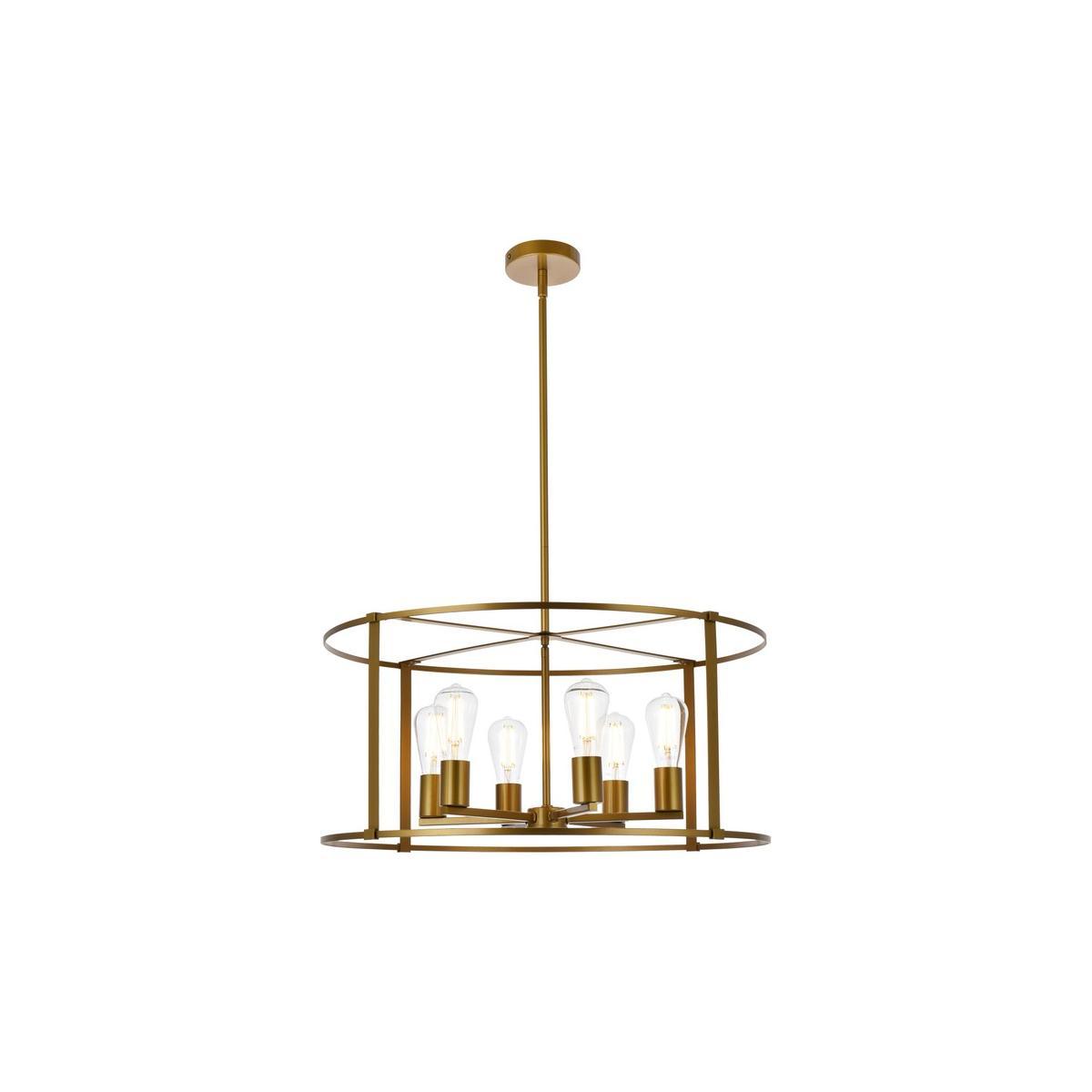 Elegant Lighting - Agnys Pendant - LD7058D26BR - Canada Light Shop
