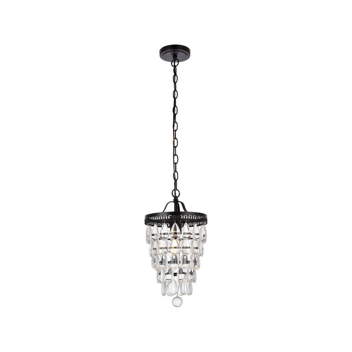 Elegant Lighting - Reese Pendant - LD714D9BK - Canada Light Shop