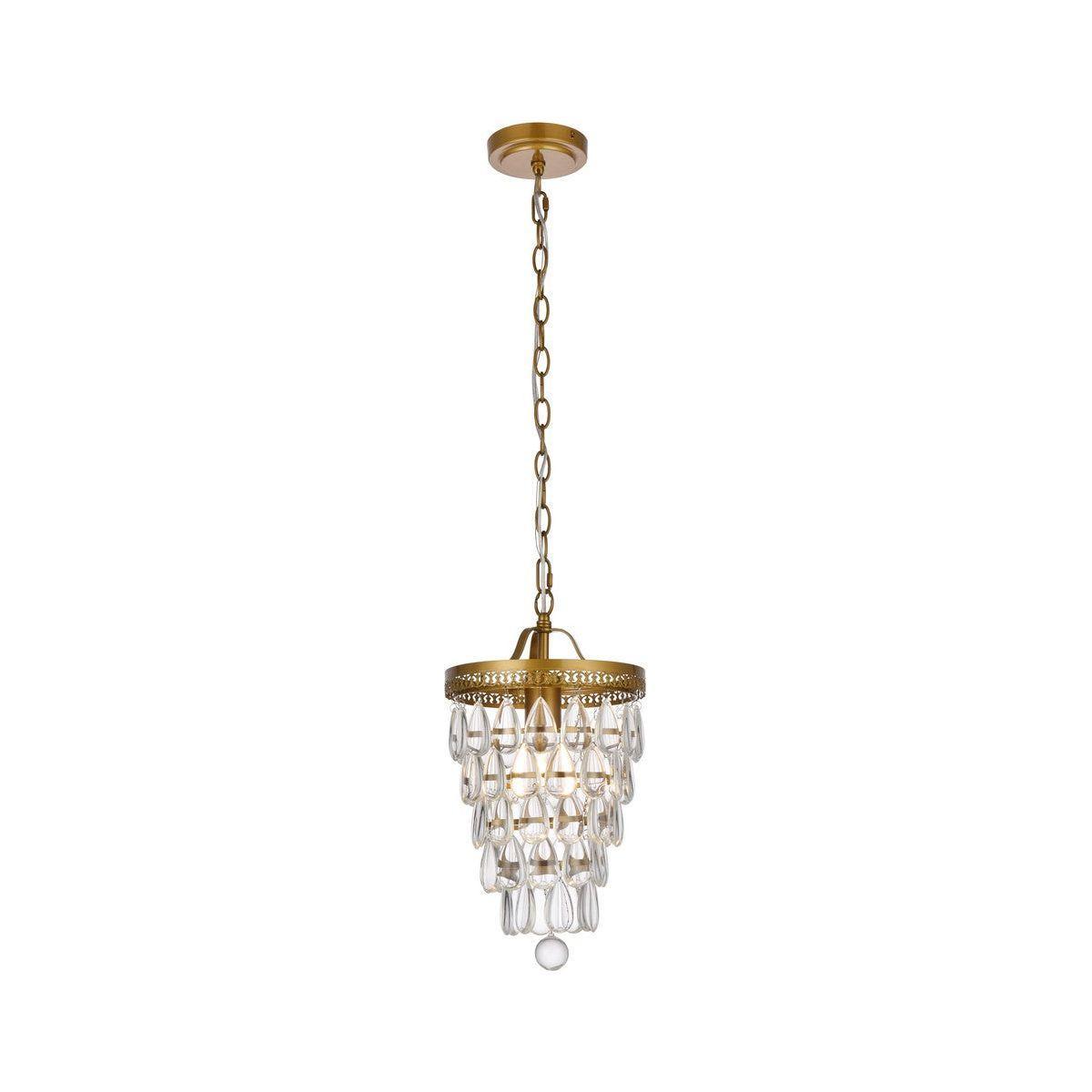Elegant Lighting - Reese Pendant - LD714D9BR - Canada Light Shop