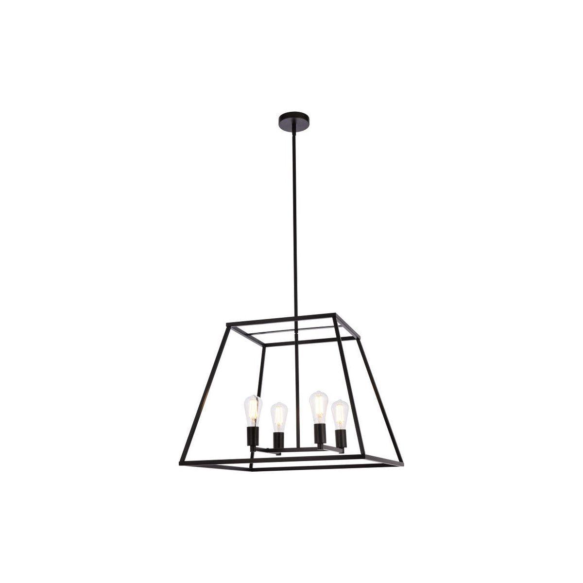 Elegant Lighting - Declan Pendant - LD720D24BK - Canada Light Shop