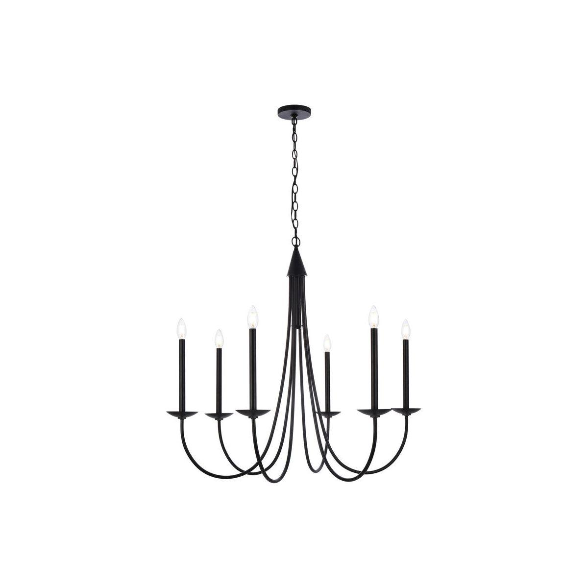 Elegant Lighting - Cohen Pendant - LD810D36BK - Canada Light Shop