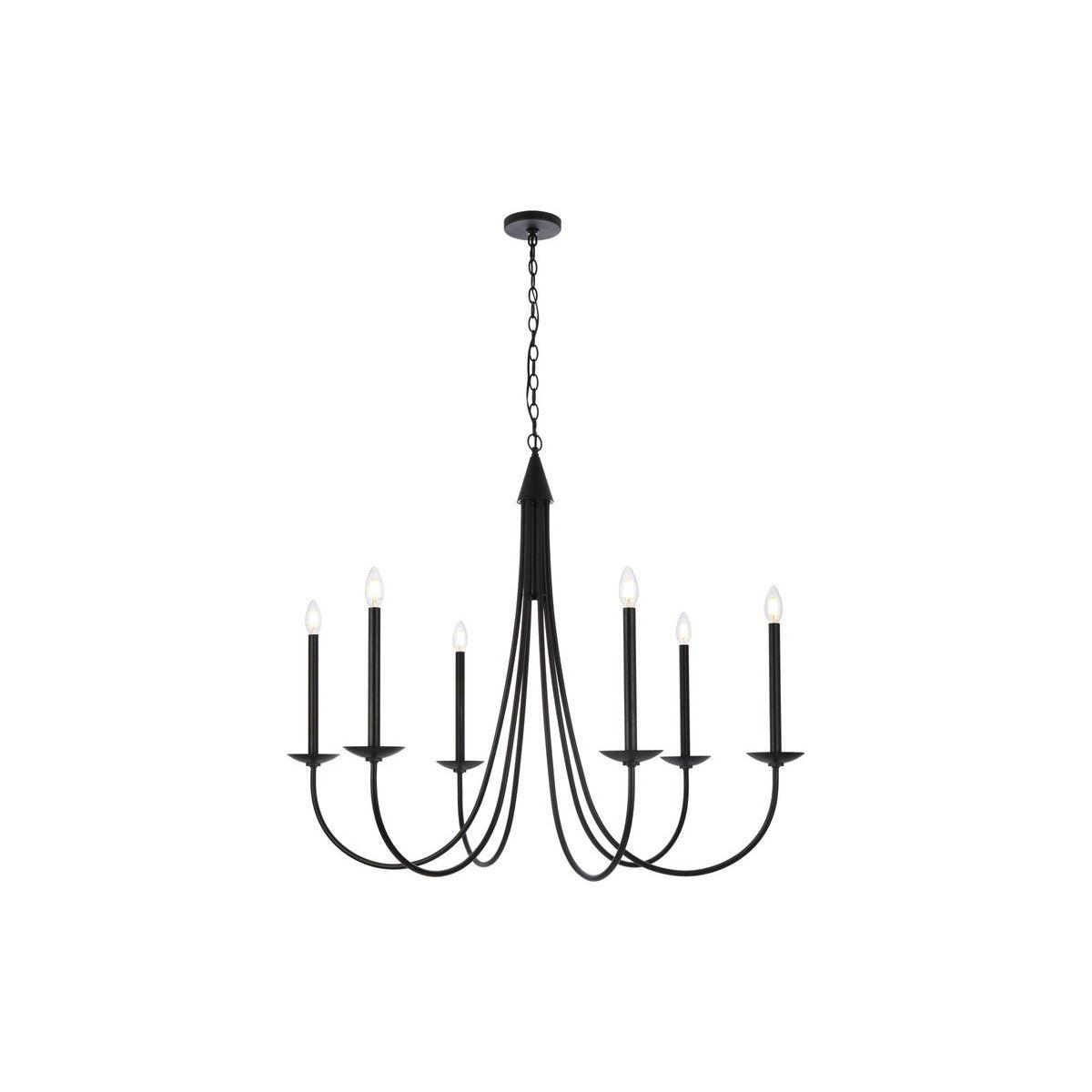 Elegant Lighting - Cohen Pendant - LD810D42BK - Canada Light Shop