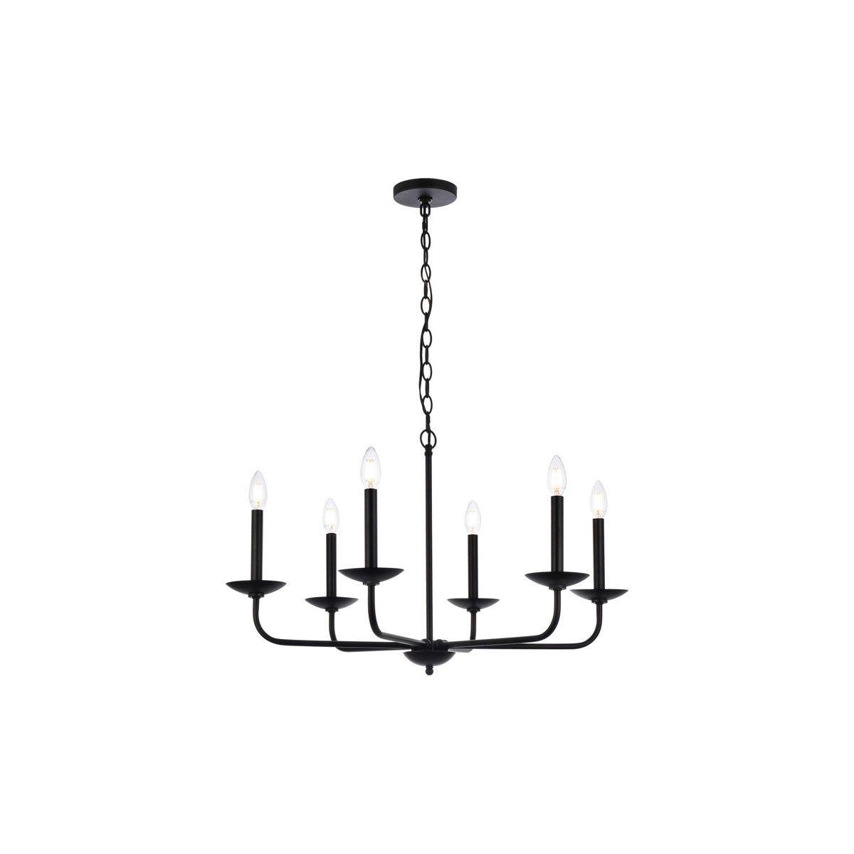 Elegant Lighting - Cohen Pendant - LD812D30BK - Canada Light Shop
