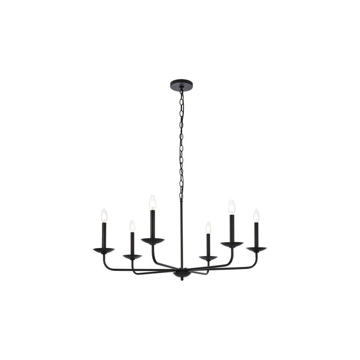 Elegant Lighting - Cohen Pendant - LD812D36BK - Canada Light Shop