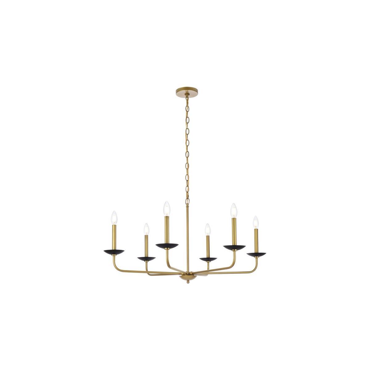 Elegant Lighting - Cohen Pendant - LD812D36BRK - Canada Light Shop