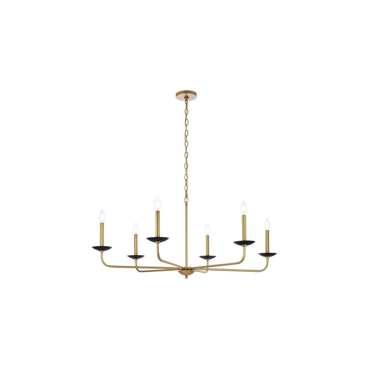 Elegant Lighting - Cohen Pendant - LD812D42BRK - Canada Light Shop