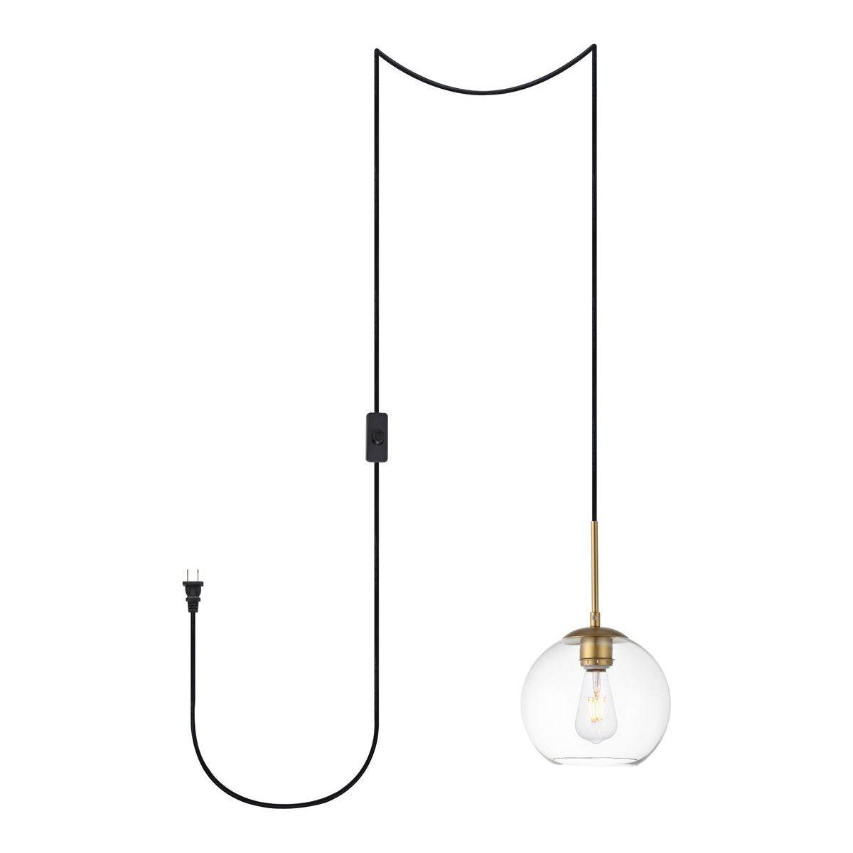 Elegant Lighting - Baxter Plug in Pendant - LDPG2206BR - Canada Light Shop