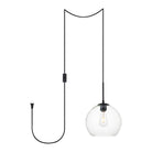Elegant Lighting - Baxter Plug in Pendant - LDPG2212BK - Canada Light Shop