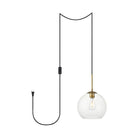 Elegant Lighting - Baxter Plug in Pendant - LDPG2212BR - Canada Light Shop