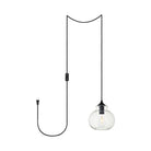 Elegant Lighting - Destry Plug in Pendant - LDPG2245BK - Canada Light Shop