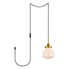Elegant Lighting - Lye Plug in Pendant - LDPG6257BR - Canada Light Shop