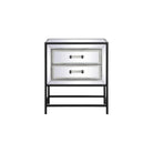 Elegant Lighting - Beau 2 Drawer End Table - MF73016BK - Canada Light Shop