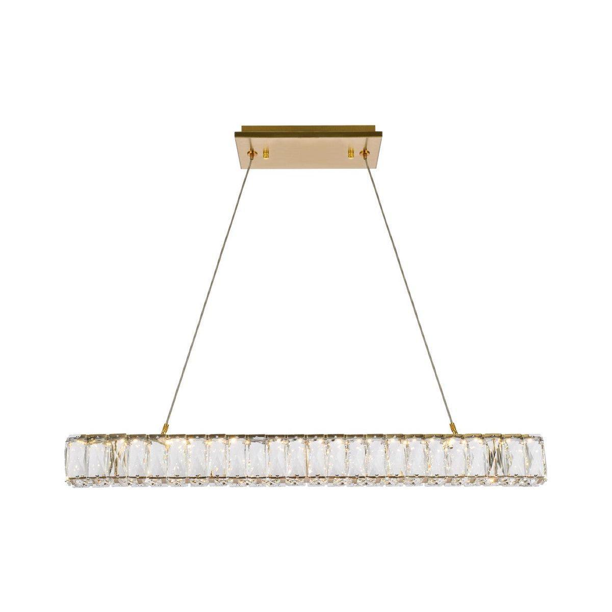 Elegant Lighting - Monroe LED Linear Pendant - 3502D31G - Canada Light Shop