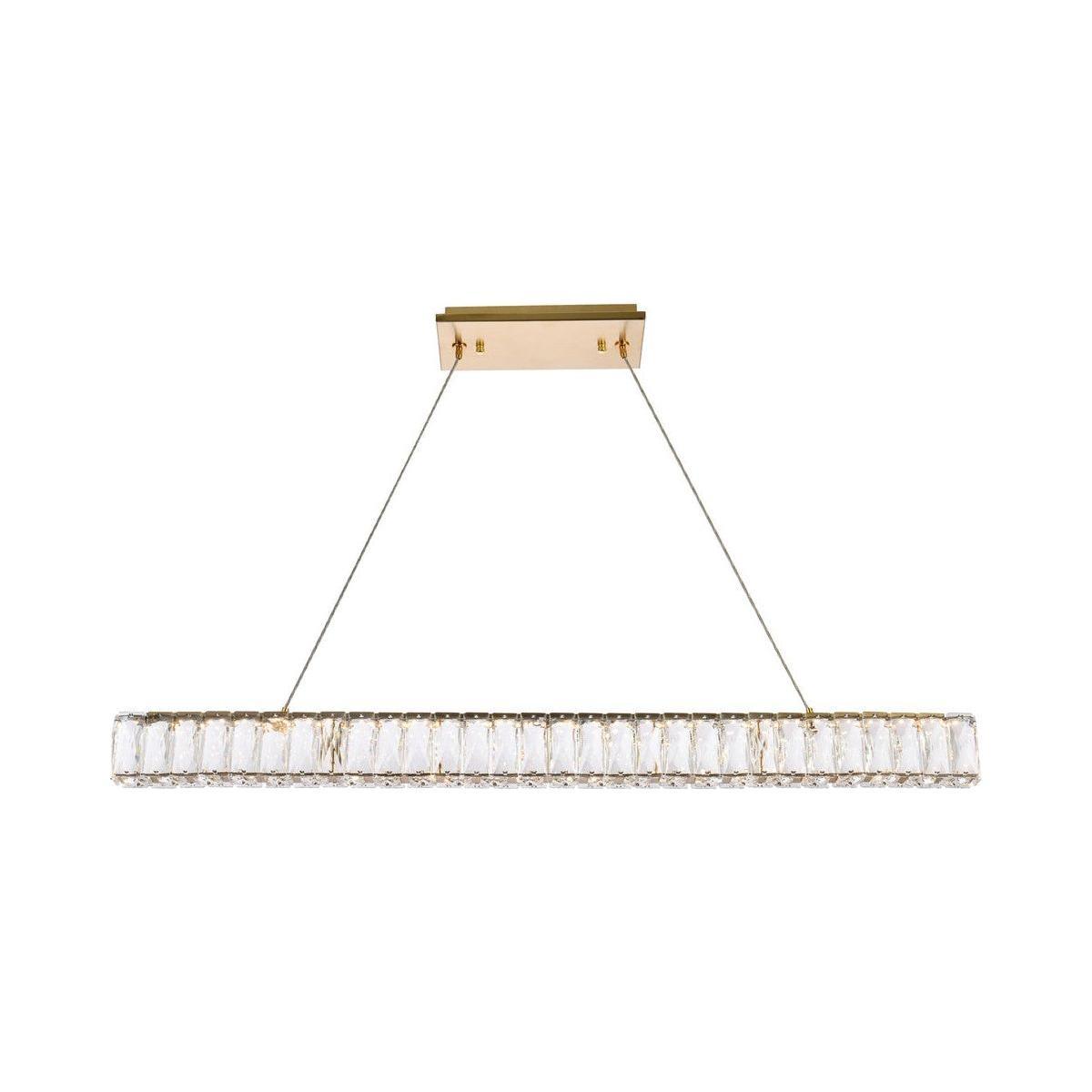 Elegant Lighting - Monroe LED Linear Pendant - 3502D38G - Canada Light Shop